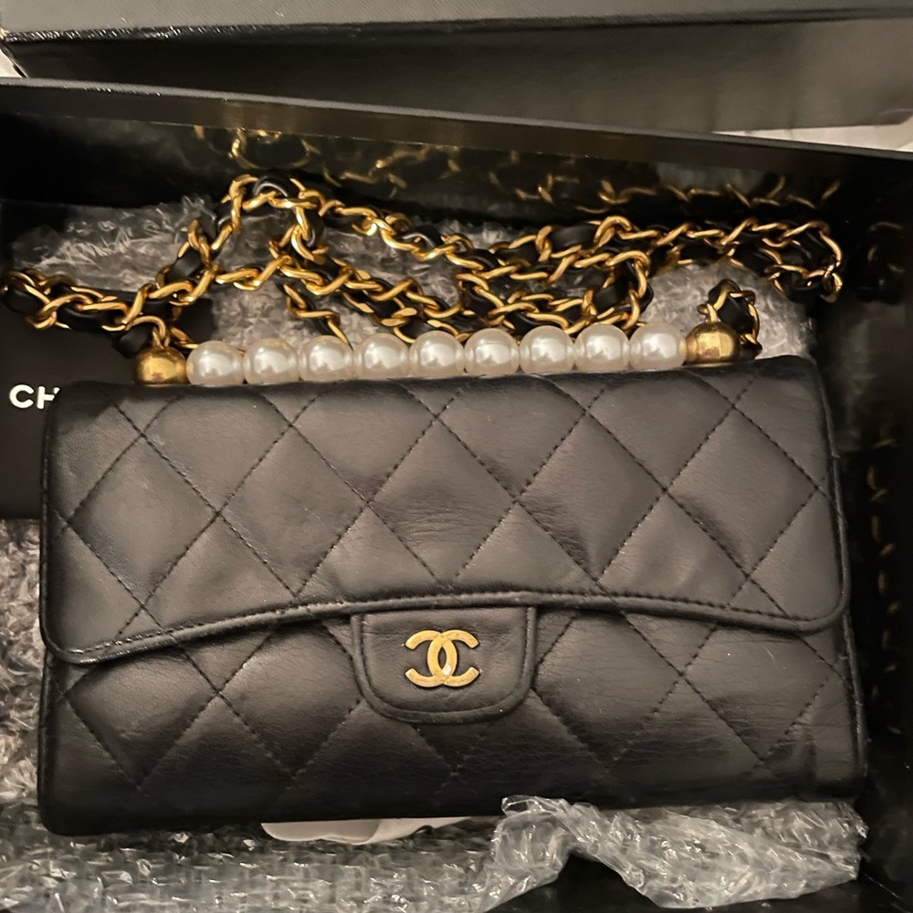 Chanel Wallet On Chain Black